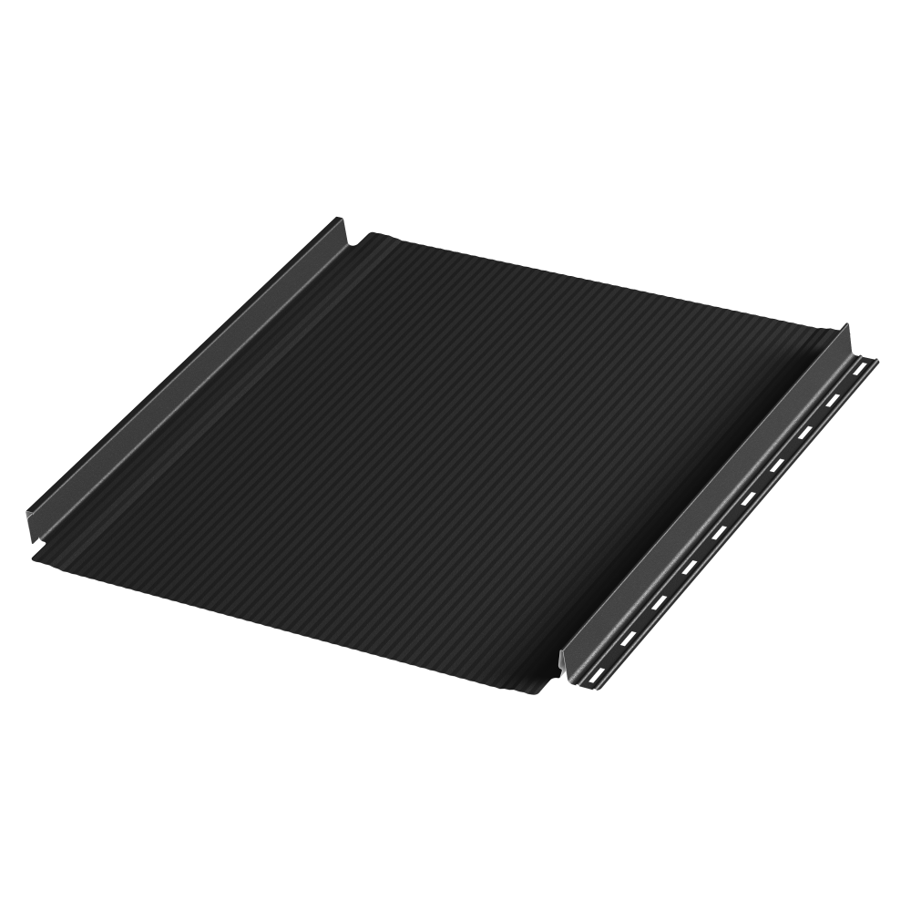 Фальцевая панель AQUACLICK Бриз (без подгиба) мат. (RAL9005) Rooftop