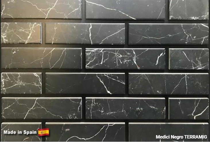 Плитка TERRAMIG Medici Negro,  235*62*10 мм, ок  57 шт/м2, 40 шт./уп.