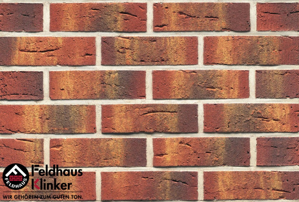 Клинкерный кирпич  Feldhaus Klinker  K328NF90 carmesi multi vascu